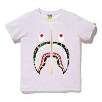 A Bathing Ape Half Zip Shark Face Tee 'Pink' BAPE19SS-008