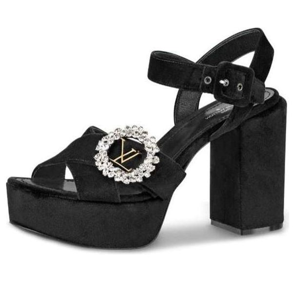 (WMNS) LOUIS VUITTON LV Madeleine Platform Sandals 'Black' 1A5KJF