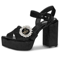(WMNS) LOUIS VUITTON LV Madeleine Platform Sandals 'Black' 1A5KJF
