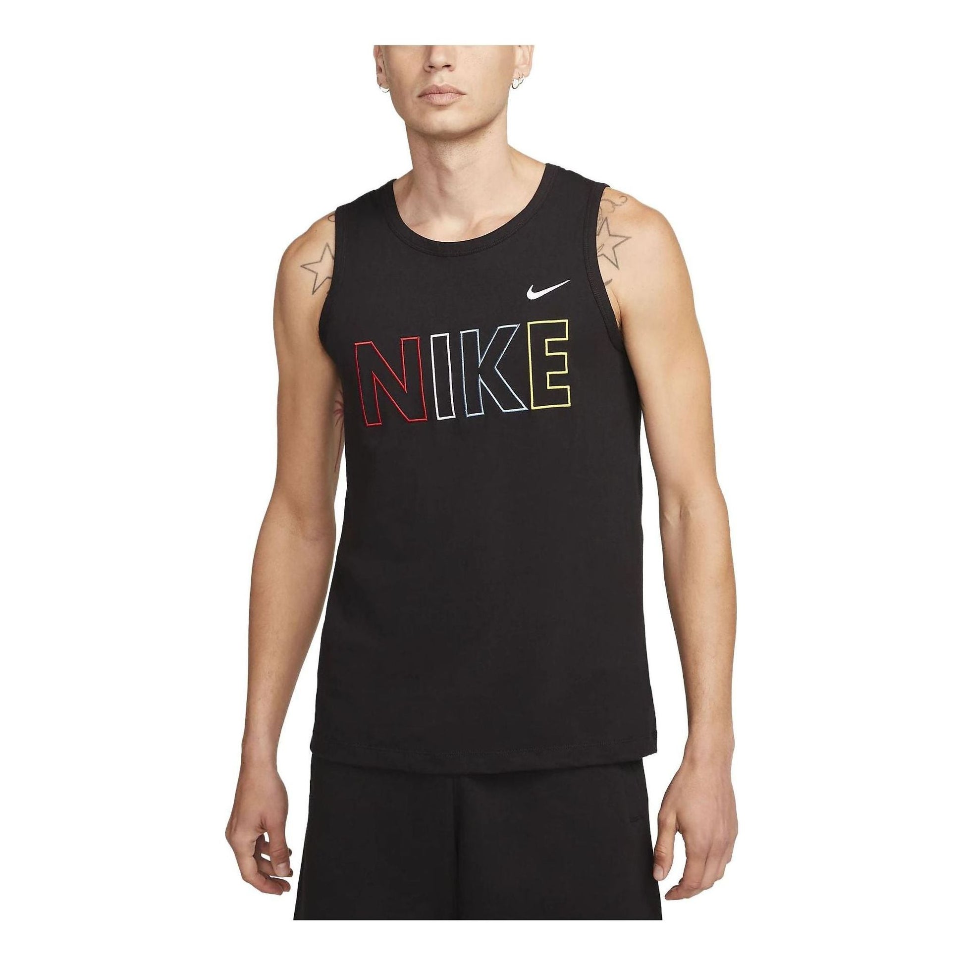 Nike Sportswear Embroidered Tank 'Black' FN1458-010