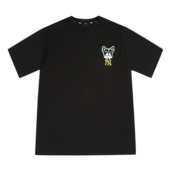 MLB New York Yankees Basic Embroidered Puppy Short Sleeve Unisex Black 31TSC1031-50L