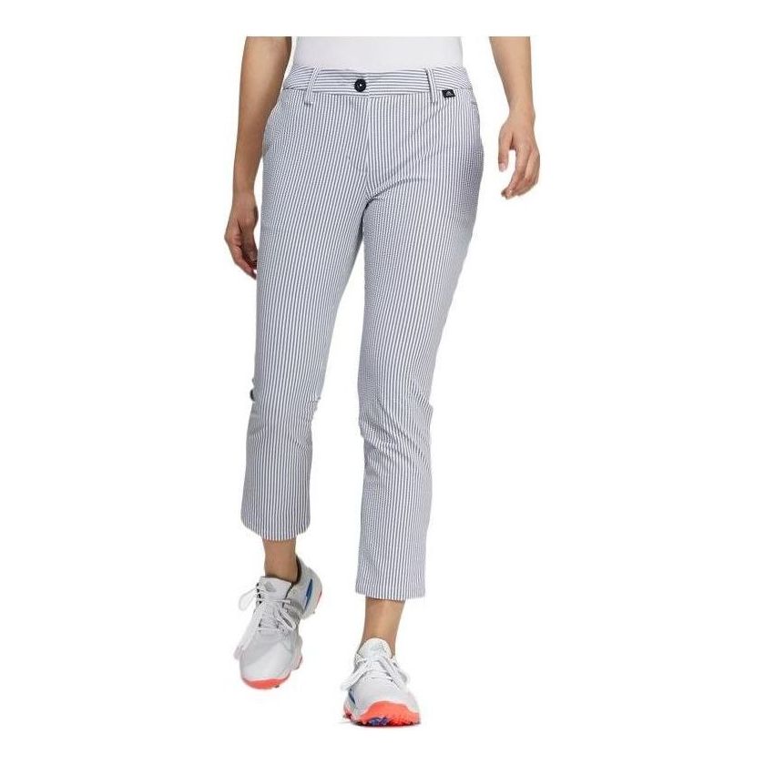 (WMNS) adidas AEROREADY Seersucker Ankle Pants Asia Sizing 'Purple' HA3261