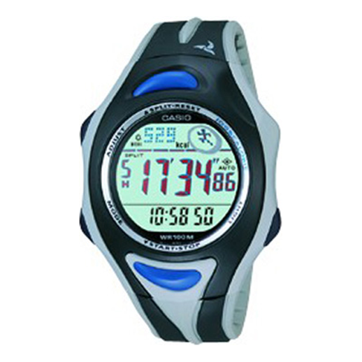 Men's CASIO Sports Gym Resin Strap Blue Black Gym Watch Mens BlueBlack Digital STR-111-1BVDF