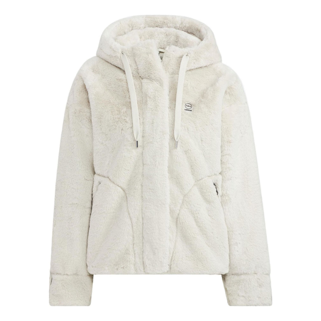 (WMNS) adidas Neo Winter Fur Jacket Asia Sizing 'White' HZ2433
