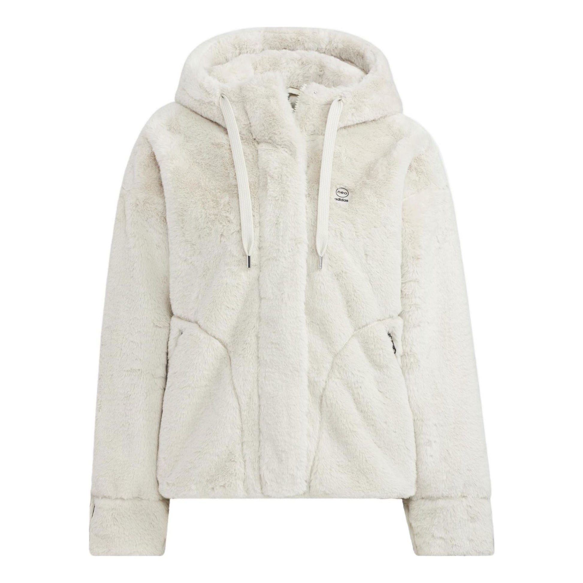 (WMNS) adidas Neo Winter Fur Jacket Asia Sizing 'White' HZ2433