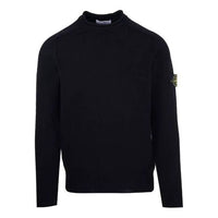 STONE ISLAND Logo Patch Detail Crewneck Sweater 'Black' 7815528D3-V0029