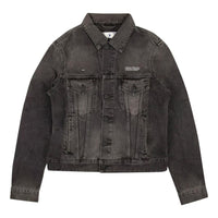(WMNS) Off-White Denim Long Jacket 'Black' OWYE012E20DEN0040610