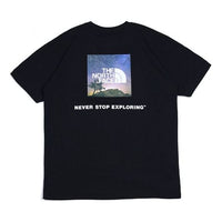 THE NORTH FACE Printing Short Sleeve Couple Style Black NT31902X-K