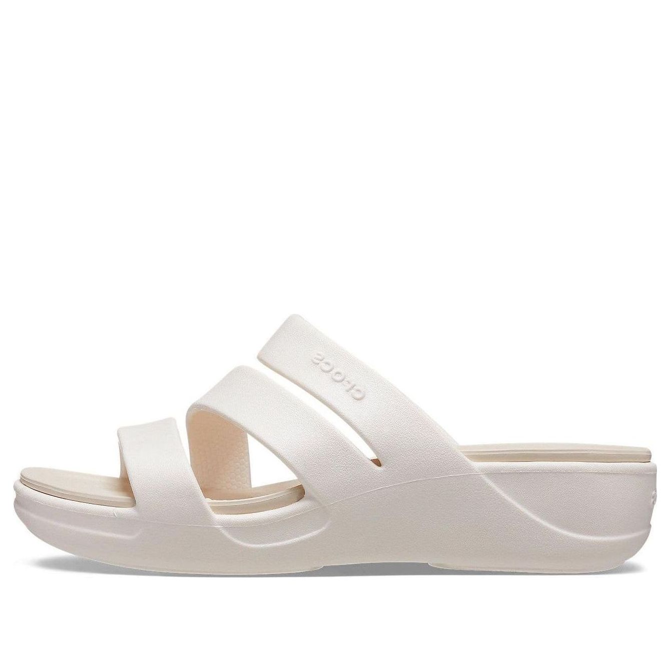 (WMNS) Crocs Boca Strappy Wedge Sandals 'White' 207434-159
