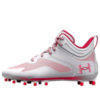 Under Armour Command MC Mid Lacrosse Cleats 'White Red' 3025639-101