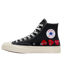 Converse x COMME des GARCONS PLAY Chuck 70 Hi 'Multi-Heart Black' A08147C