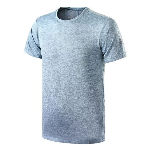 adidas FreeLift gradi Training Sports Short Sleeve Blue Gray CW3437