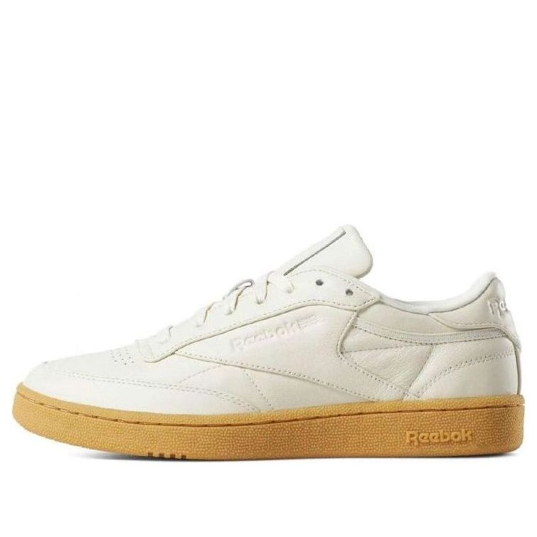 Reebok CLub C 85 Low Tops Casual Skateboarding Shoes Unisex Beige DV4290