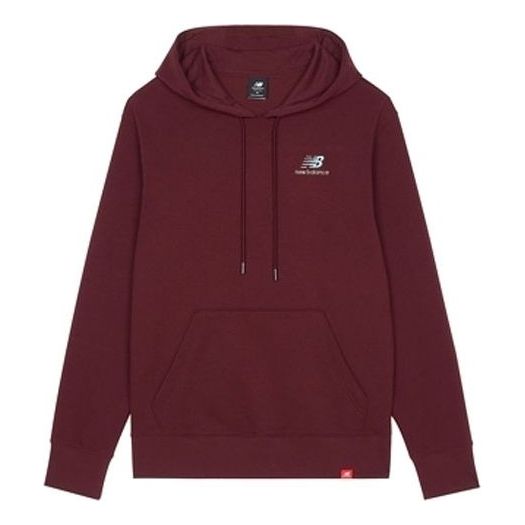 New Balance Embroidered Logo Sports Pullover Wine Red AMT11550-NBY