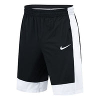 Nike Logo Contrast Color Stitching Sports Shorts Black CD7102-011