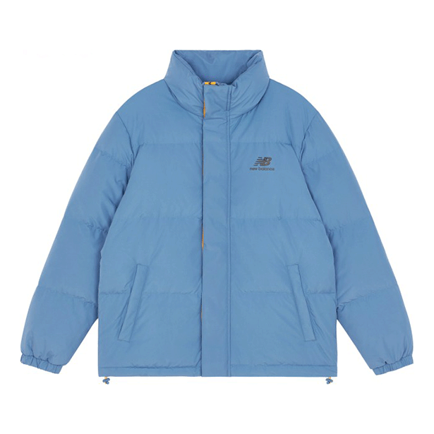 New Balance Logo Winter Down Jacket Asia Sizing 'Light Blue' AMJ13337-WAB
