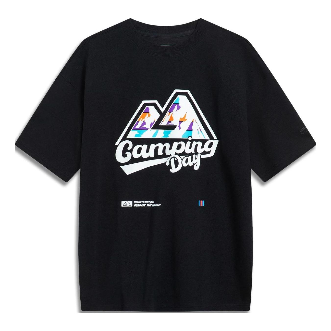 Li-Ning Counterflow Camping Day Graphic T-shirt 'Black' AHST539-3