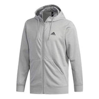 adidas Sports hooded Knit Jacket Gray DN1421