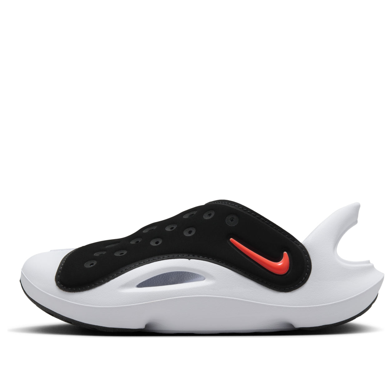(PS) Nike Aqua Swoosh Sandals 'Black Hyper Orange' FN0876-001