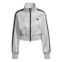 (WMNS) adidas Silver Adicolor Classics High-Shine Track Jacket HF7532