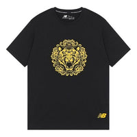 New Balance Men's New Balance New Year's Edition Pattern Printing Round Neck Short Sleeve Black T-Shirt MT231301-BK