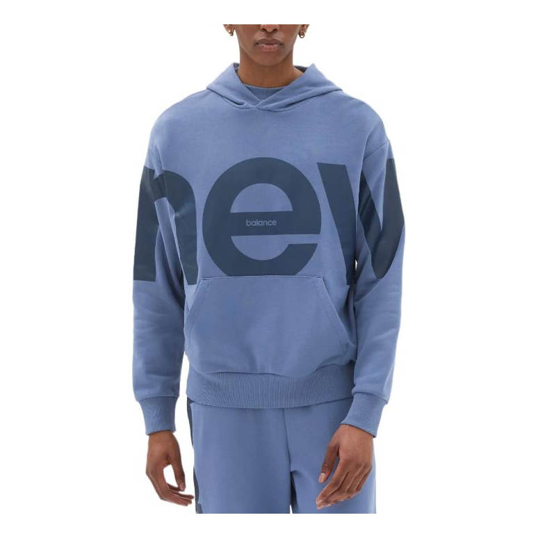 New Balance Athletics Unisex Out of Bounds Oversized Sweat Pullover Hoodie Asia Sizing 'Arctic Grey' UT23504-AGY