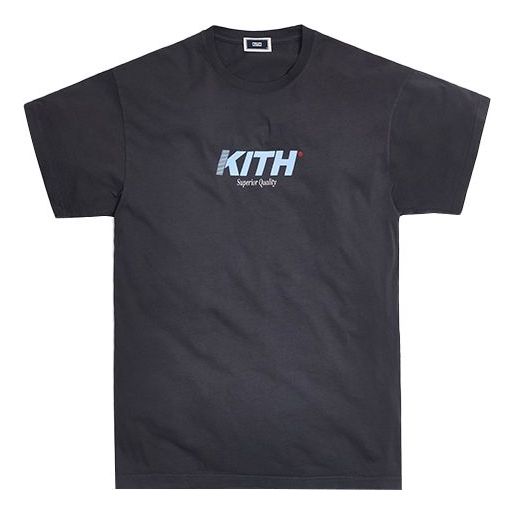 KITH Authorized Service Tee Alphabet Logo Short Sleeve Navy Blue KH3764-102