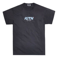 KITH Authorized Service Tee Alphabet Logo Short Sleeve Navy Blue KH3764-102