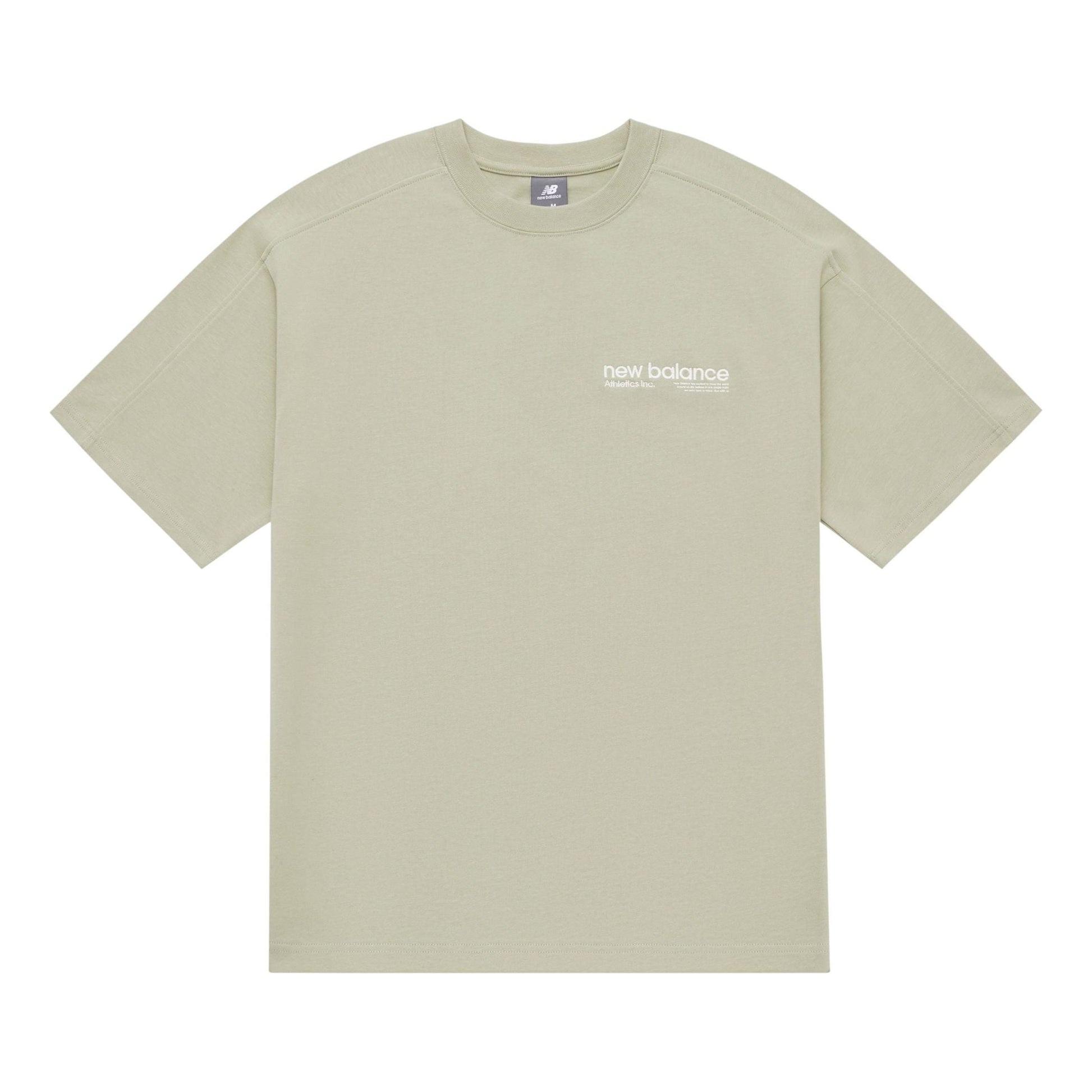 New Balance Wordmark Logo T-Shirt Asia Sizing 'Khaki Green' AMT42301-OVN
