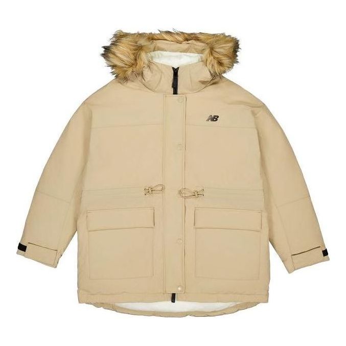 (WMNS) New Balance Warm Mid-Down Jacket Asia Sizing 'Beige' AWJ33325-INC