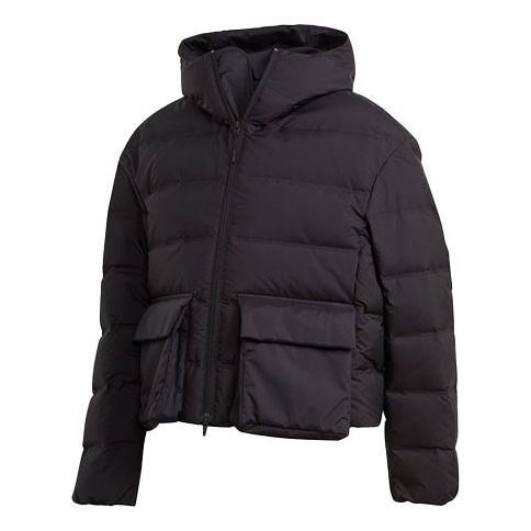 (WMNS) Y-3 Classic hooded With Down Feather Jacket Black GK4443