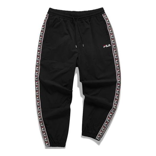 FILA MENS Two Side Logo Sports Tat Pants Black T11M042803F-BK