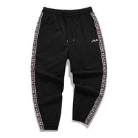 FILA MENS Two Side Logo Sports Tat Pants Black T11M042803F-BK