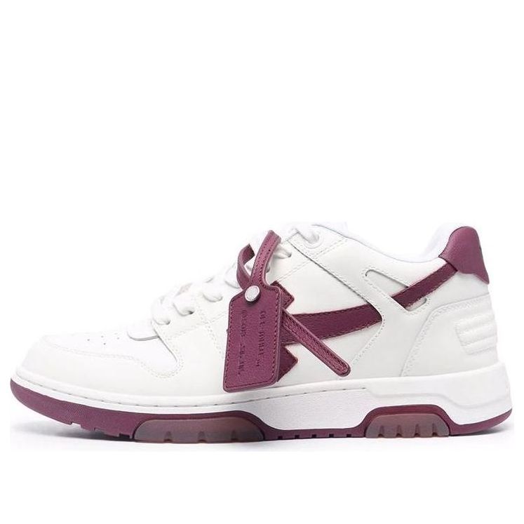 Off-White Out Of Office Low-Top Sneakers Deep-Wine 'Red White' OMIA189F21LEA0020135