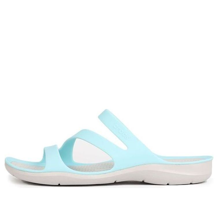 (WMNS) Crocs Swiftwater Sports slippers 'Blue White' 203998-4CV