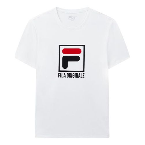 Men's FILA Sports Short Sleeve White T-Shirt F11M828106F-WT