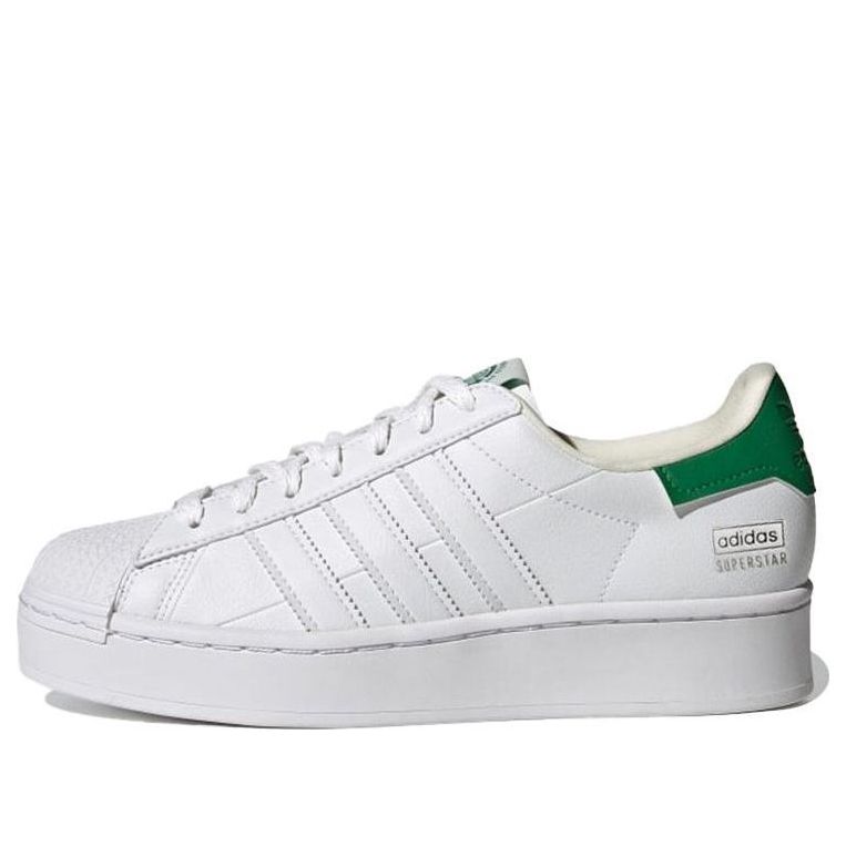 (WMNS) adidas originals Superstar Bold Shoes White/Green FY5481