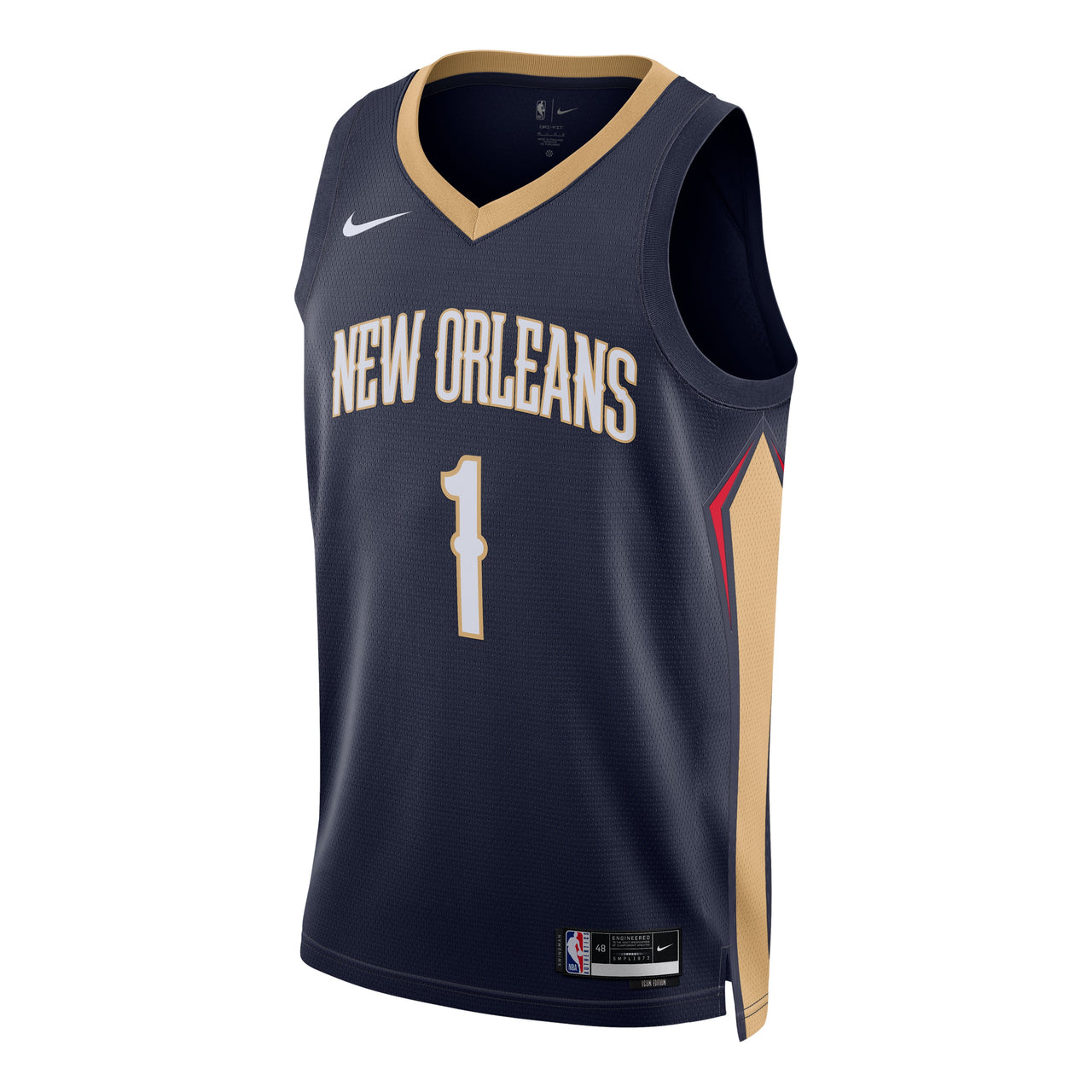 Nike Dri-FIT NBA New Orleans Pelicans Zion Williamson Icon Edition 2022/23 Swingman Jersey DN2014-419