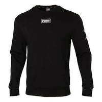 PUMA Rebel Crew Long Sleeve Sweater 'Black White' 531293-01