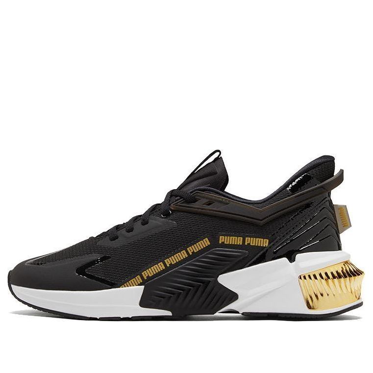 (WMNS) PUMA Provoke XT FTR Moto 'Black Team Gold' 195269-01