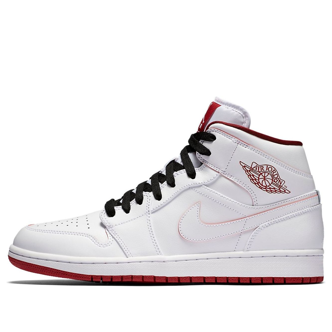 Air Jordan 1 Retro Mid 'White Gym Red' 554724-103