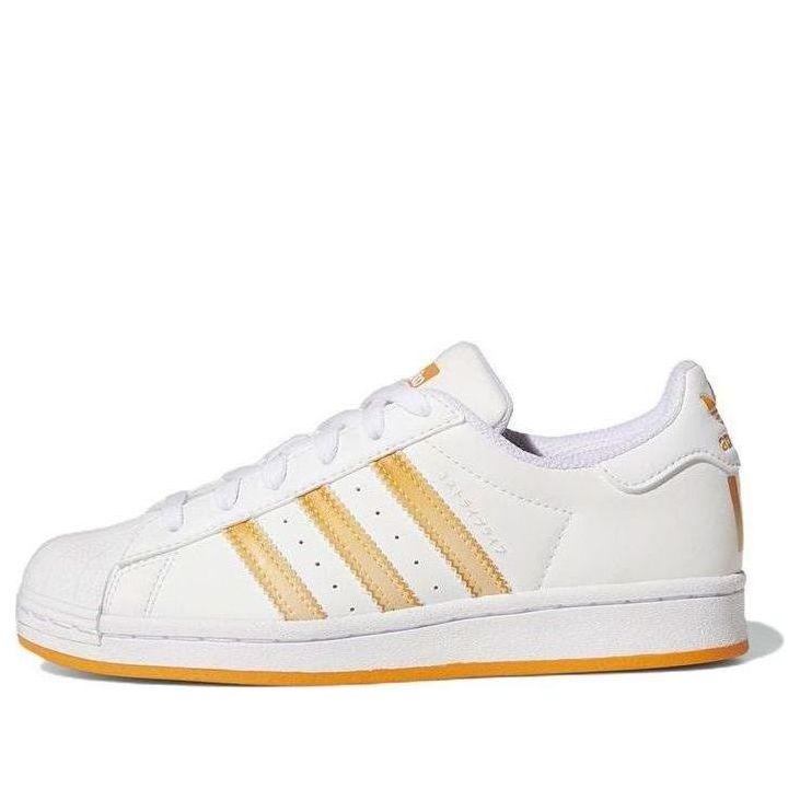 (GS) adidas Superstar J 'White Orange Rush' HP5404