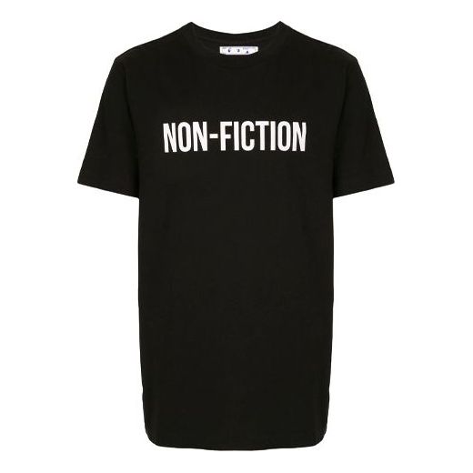Off-White Non-Fiction Alphabet Printing Black OMAA027E20JER0131001