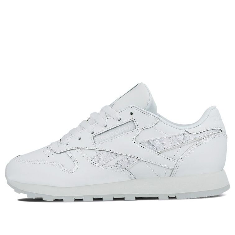 (WMNS) Reebok Classic Leather Low Tops Wear-resistant White CN7413