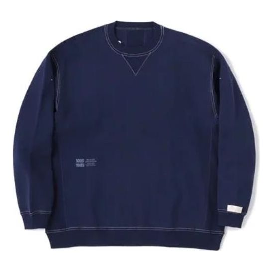New Balance 1000 Sweat Crew Oversized Fit Asia Sizing 'Navy' AMT25020-PGM