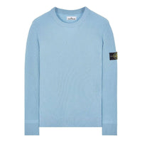 STONE ISLAND Logo Patch Crewneck Knitted Sweater 'Sky Blue' 7915553C2-V0041