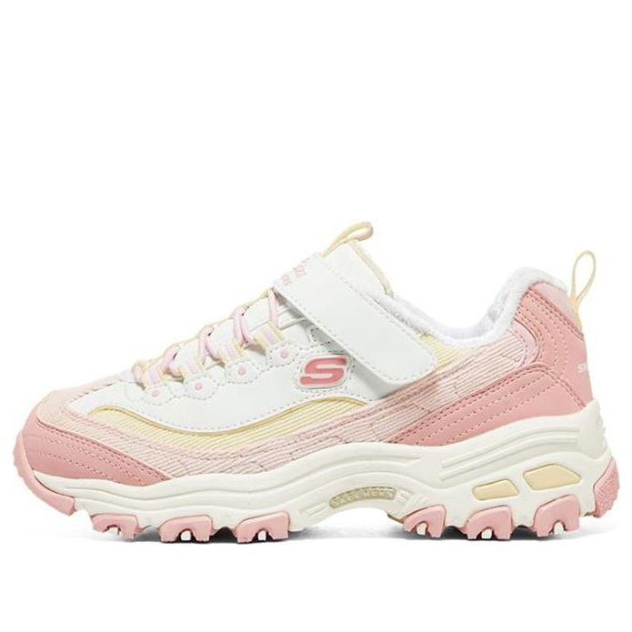 (GS) Skechers D'Lites 'Pink Yellow' 302524L-PKYL