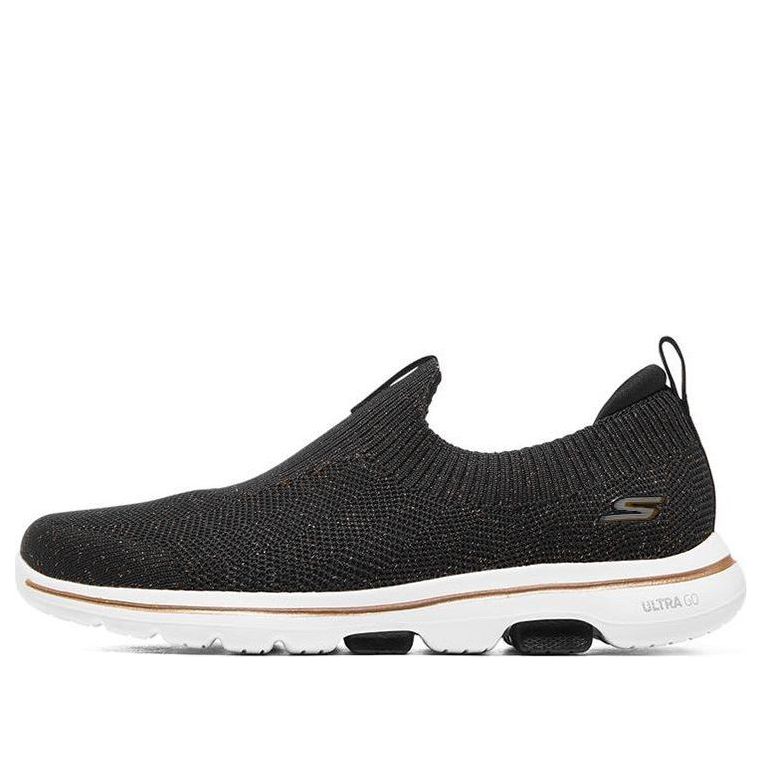 (WMNS) Skechers Go Walk 5 'Black' 124214-BKRG
