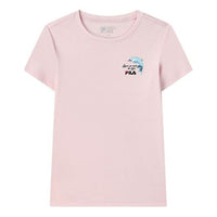 (WMNS) FILA Printing Round-neck Tee Pink F11W128106F-PK