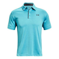 Men's Under Armour Tech Golf Breathable Sports Short Sleeve Polo Shirt Blue 1290140-476